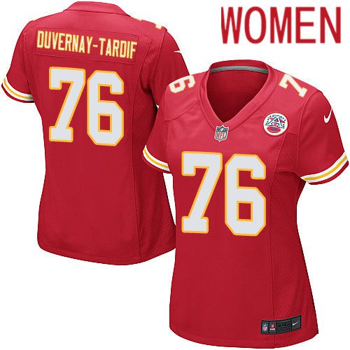 Women Kansas City Chiefs #76 Laurent Duvernay-Tardif Nike Red Game Player NFL Jersey